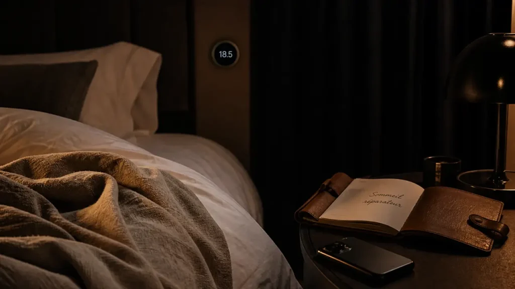 Sommeil réparateur : cycles, dîner léger et écrans à éviter Avoir un sommeil réparateur : smartphone éteint avant de dormir