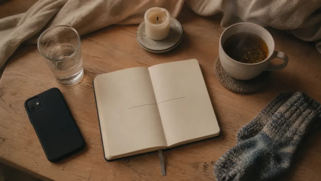 5 à 10 minutes par jour pour prendre soin de soi simplement et relâcher la tension Prendre soin de soi simplement, 5 à 10 minutes par jour : carnet, tisane, détente