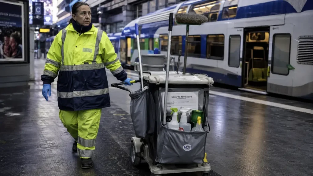 Agent de nettoyage ferroviaire à Paris : sécurité, certification et débouchés Agent de nettoyage train Paris et formation professionnelle, sécurité ferroviaire en gare
