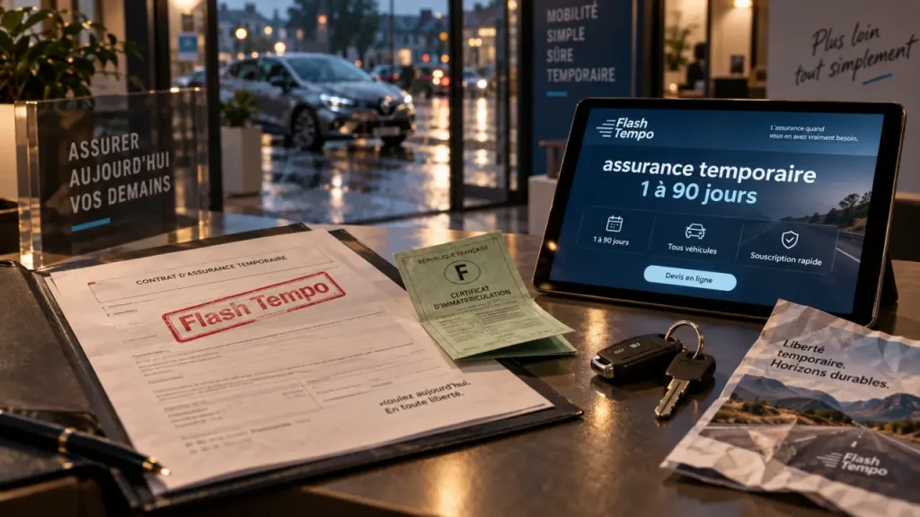 Flash Tempo assurance auto couvre vos trajets ponctuels de 1 à 90 jours Flash tempo assurance auto temporaire 1 à 90 jours