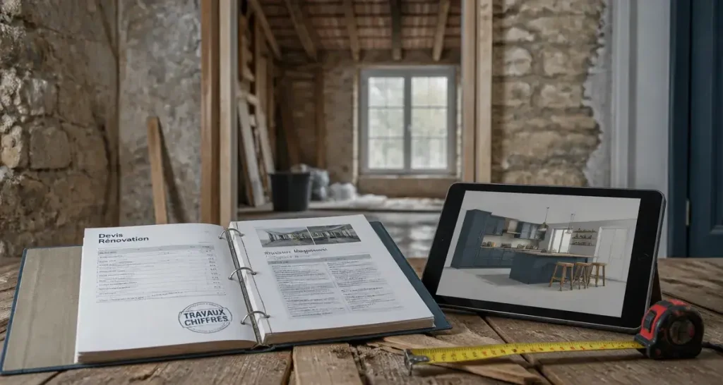 Vendre une maison avec travaux : 5 leviers pour transformer les freins en opportunités Vendre maison avec travaux : dossier de vente, devis et plan 3D de rénovation