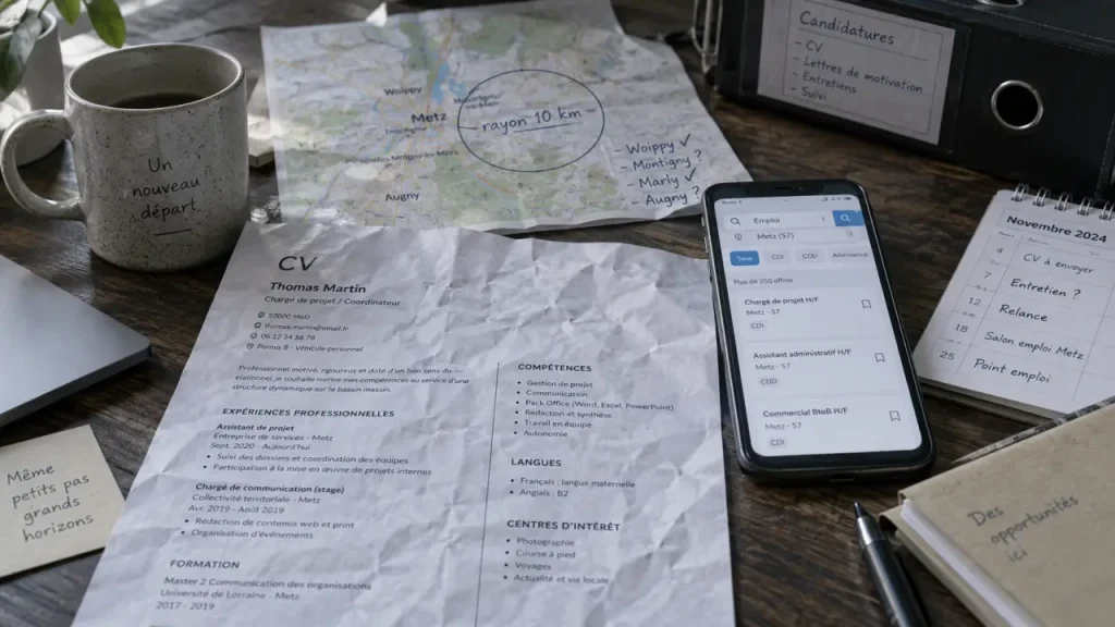Emploi sur Metz : le rayon de 10 km qui peut vous faire manquer des offres Emploi sur Metz : recherche d’emploi rayon 10 km