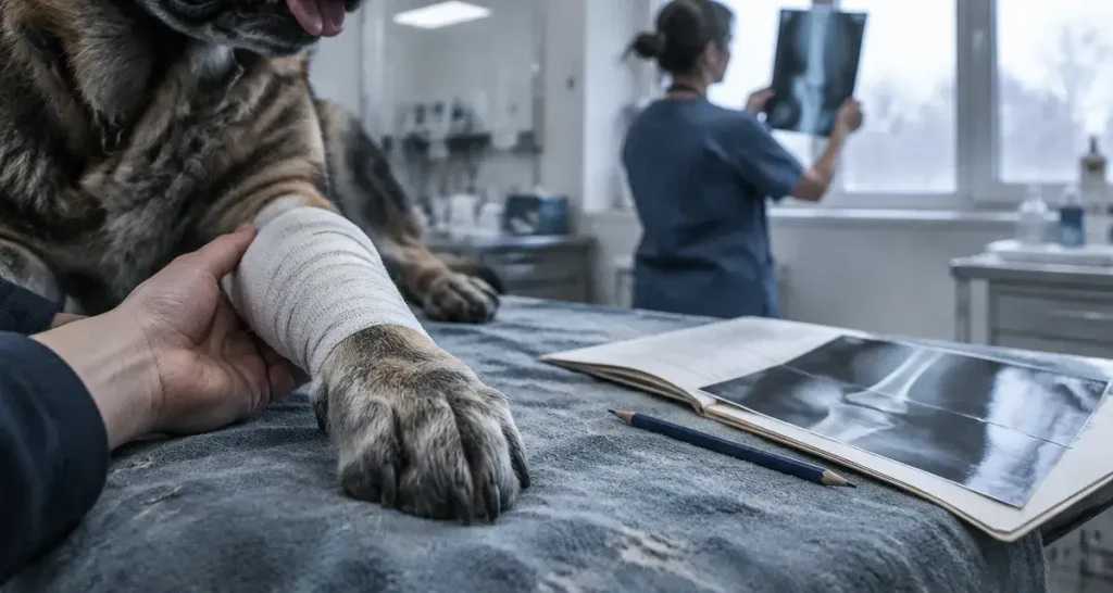 Ostéosarcome chez le chien : signes, diagnostic et traitements à connaître Ostéosarcome chien : radiographie en clinique vétérinaire